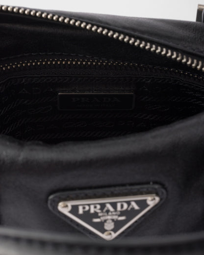 Prada Top-Handle Handbag, Black Calf Leather