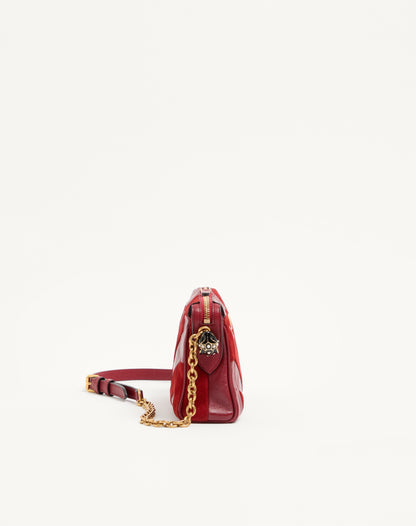 Valentino Garavani Bag, Red Calf Leather & Suede