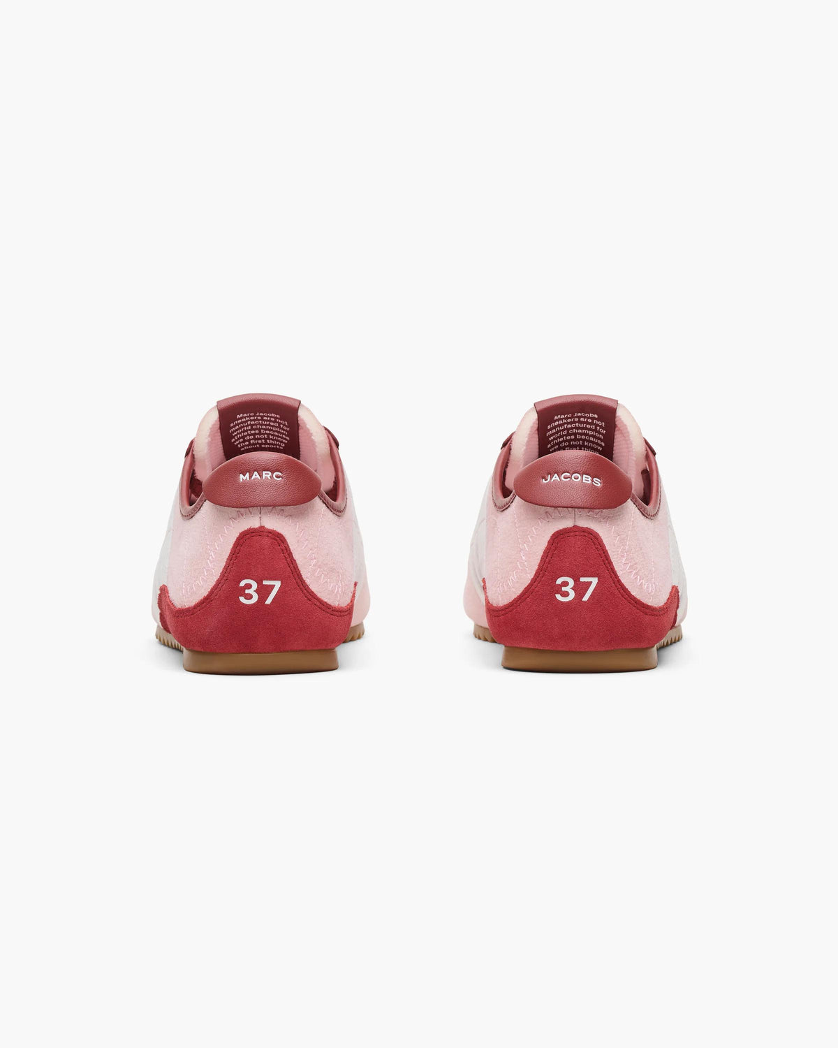 حذاء رياضي من Marc Jacobs، جلد عجل وبوليستر وردي