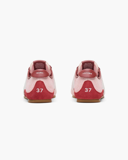 حذاء رياضي من Marc Jacobs، جلد عجل وبوليستر وردي
