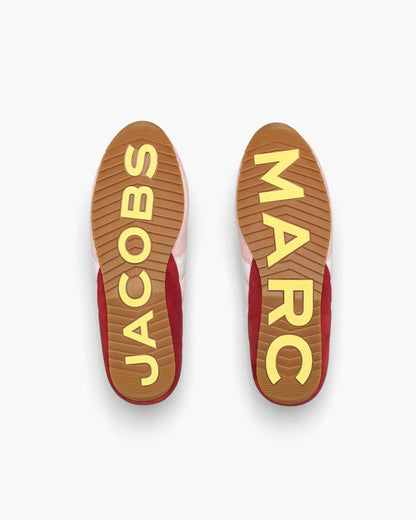 حذاء رياضي من Marc Jacobs، جلد عجل وبوليستر وردي