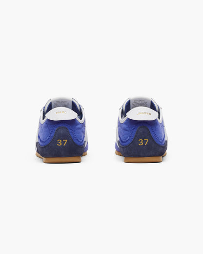 حذاء رياضي من Marc Jacobs، جلد عجل وبوليستر أزرق