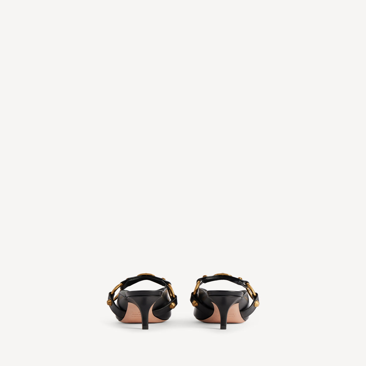 حذاء بكعب 55mm من Balenciaga، جلد عجل أسود