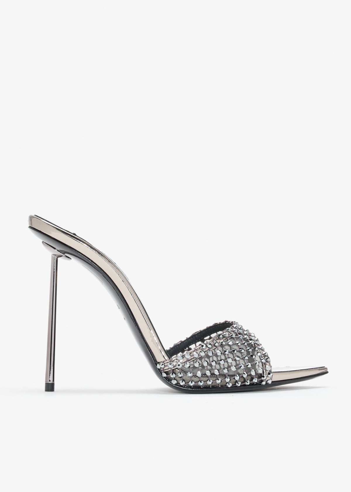 Le Silla 11cm Stiletto Pumps, Silver Fabric