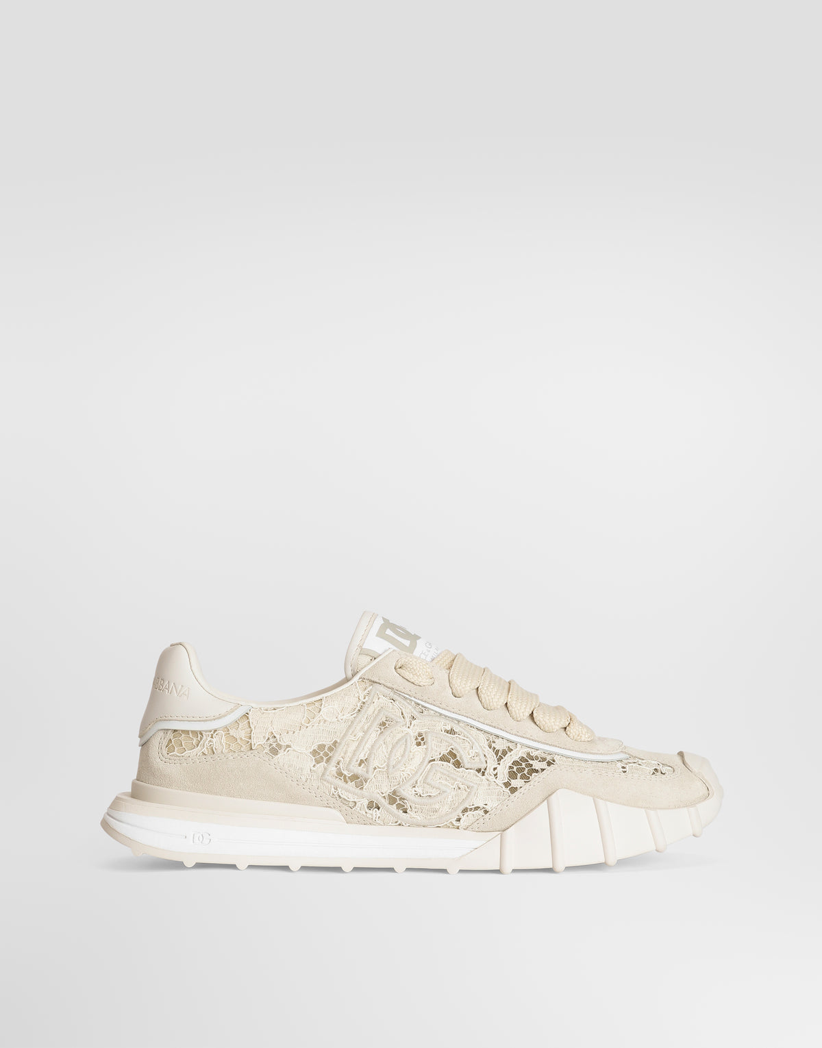 Dolce & Gabbana Sneakers, Neutral Calf Suede