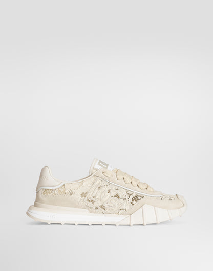 Dolce & Gabbana Sneakers, Neutral Calf Suede
