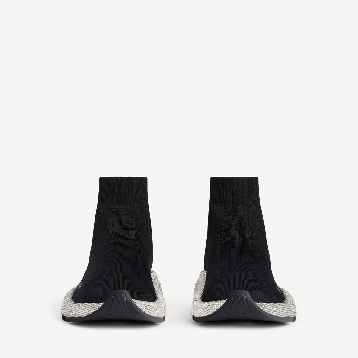 حذاء رياضي Speed من Balenciaga، تريكو أسود بالكريستال