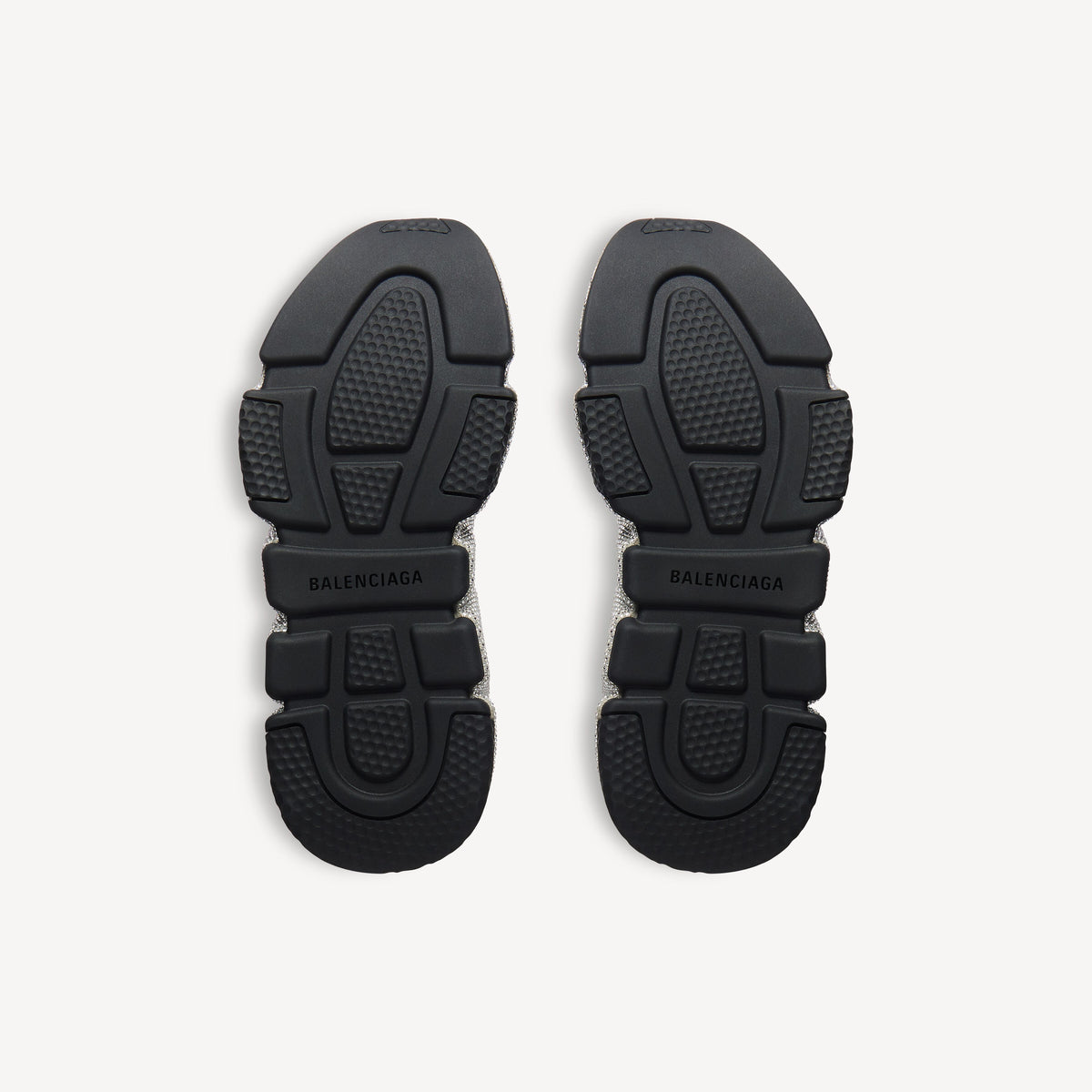 حذاء رياضي Speed من Balenciaga، تريكو أسود بالكريستال