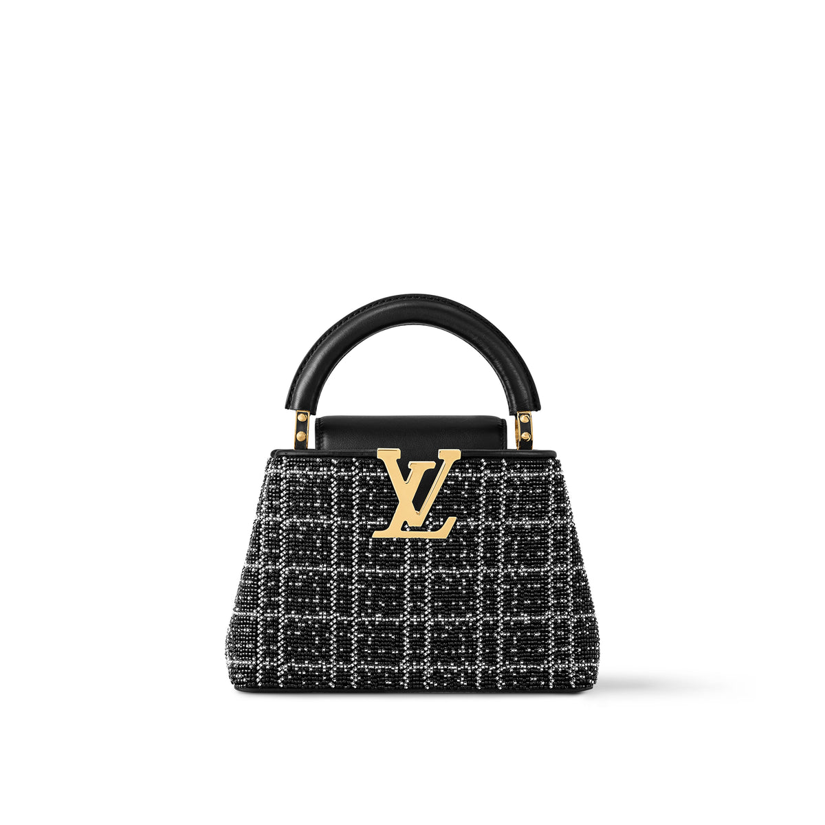 حقيبة Capucines Mini من Louis Vuitton، جلد Taurillon أسود