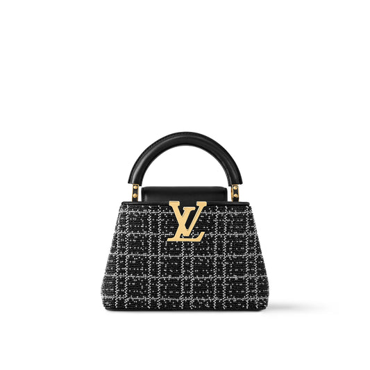 Louis Vuitton Capucines Mini, Black Taurillon Leather