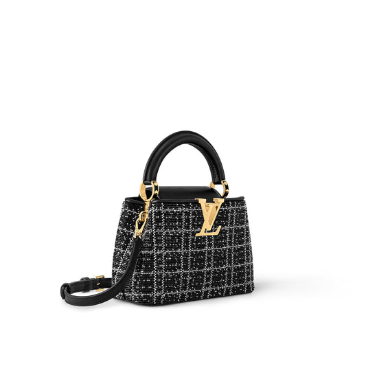 Louis Vuitton Capucines Mini, Black Taurillon Leather