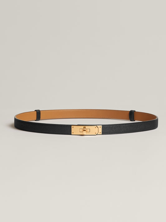 Hermès Kelly 18 Belt, Black Epsom Calfskin