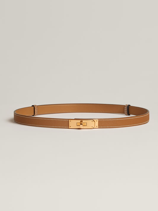 Hermès Kelly 18 Belt, Gold Epsom Calfskin