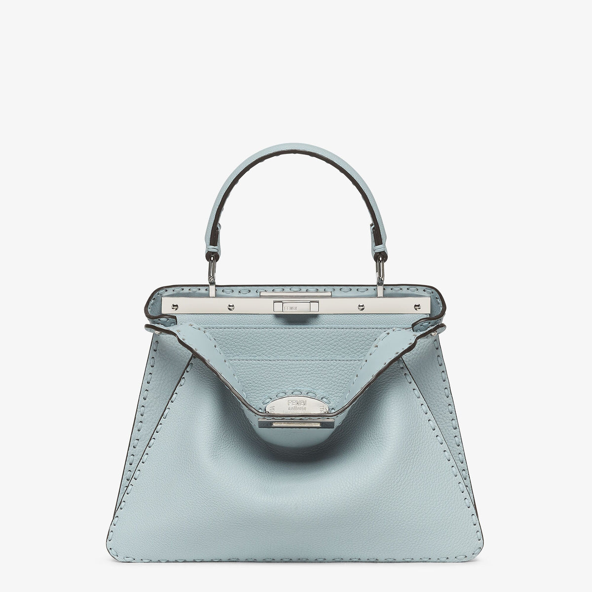 Fendi Peekaboo ISeeU Medium, Light Blue Cuoio Romano