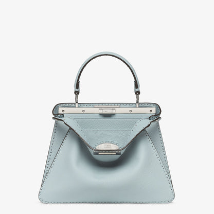 Fendi Peekaboo ISeeU Medium, Light Blue Cuoio Romano