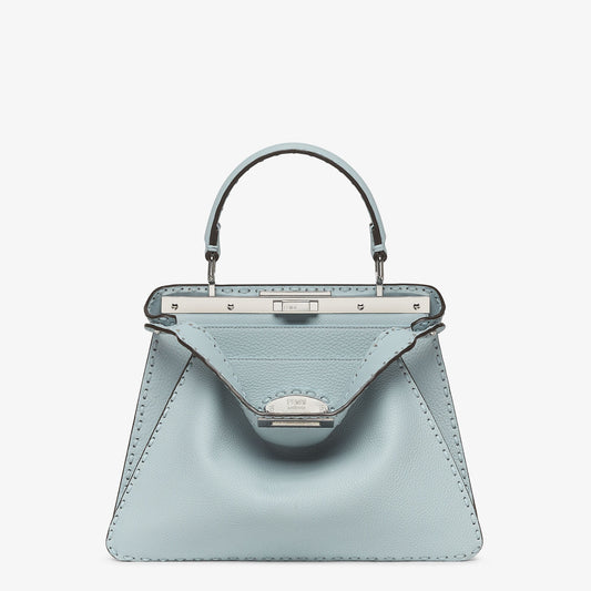 Fendi Peekaboo ISeeU Medium, Light Blue Cuoio Romano