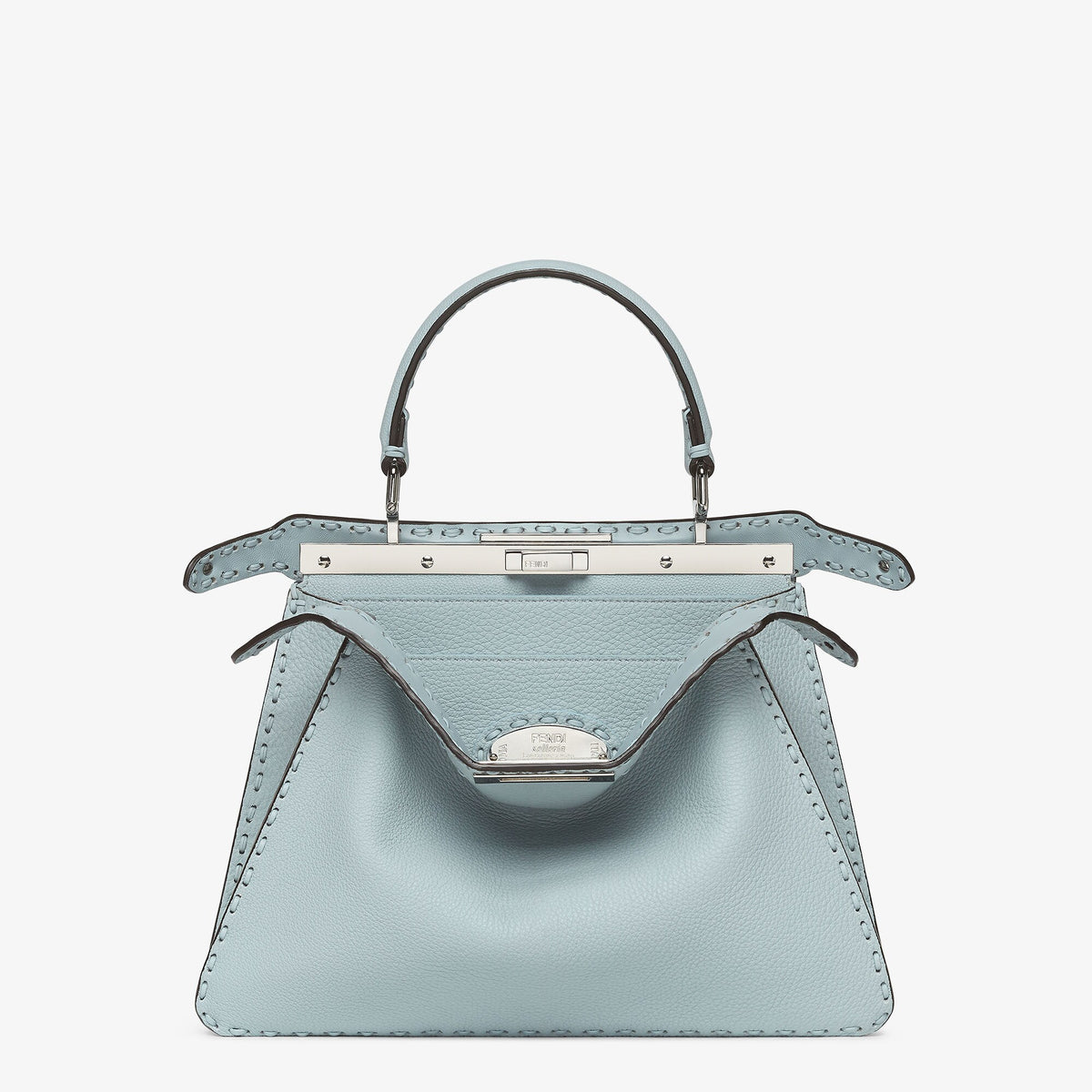 Fendi Peekaboo ISeeU Medium, Light Blue Cuoio Romano