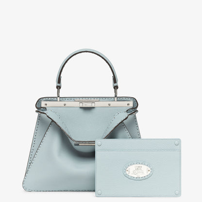 Fendi Peekaboo ISeeU Medium, Light Blue Cuoio Romano