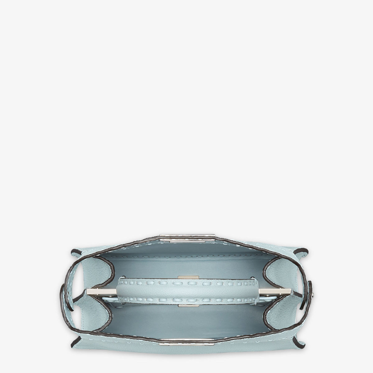 Fendi Peekaboo ISeeU Medium, Light Blue Cuoio Romano