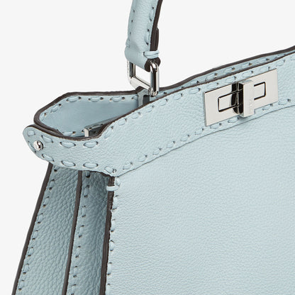Fendi Peekaboo ISeeU Medium, Light Blue Cuoio Romano