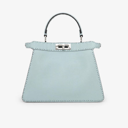 Fendi Peekaboo ISeeU Medium, Light Blue Cuoio Romano