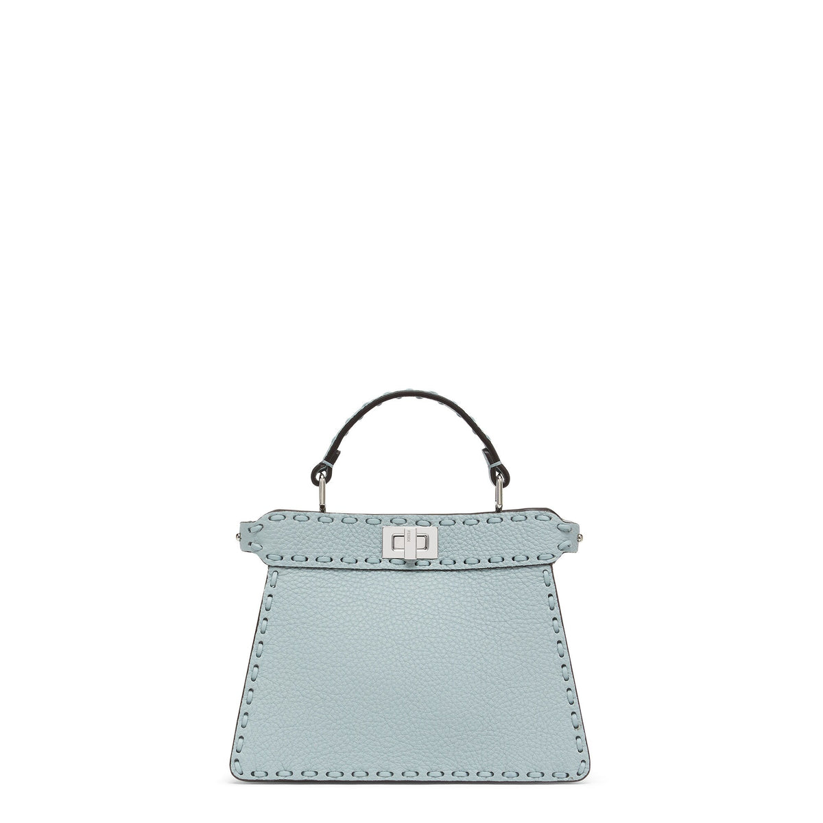 Fendi Peekaboo ISeeU Small Bag, Light Blue Leather