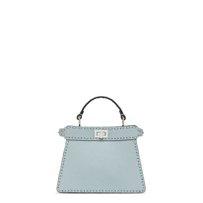 Fendi Peekaboo ISeeU Small Bag, Light Blue Leather