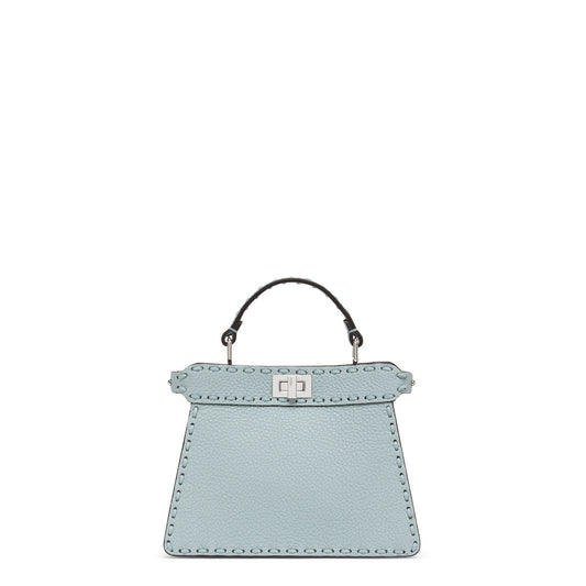 Fendi Peekaboo ISeeU Small Bag, Light Blue Leather