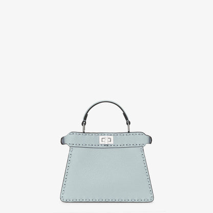 Fendi Peekaboo ISeeU Small Bag, Light Blue Leather
