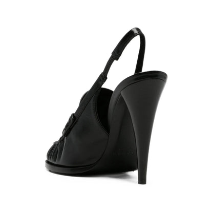 حذاء Saint Laurent، جلد عجل أسود