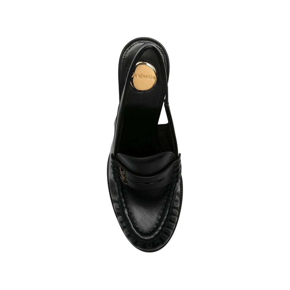 حذاء Saint Laurent، جلد عجل أسود