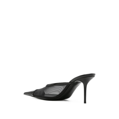 حذاء من Saint Laurent، جلد عجل وبولياميد أسود