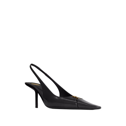 حذاء من Saint Laurent، جلد عجل أسود