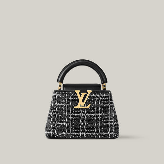 LOUIS VUITTON CAPPUCINE MINI - BLACK