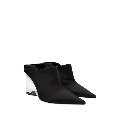 Alaïa Knit Ballet Flats in black — front view | La Parisienne Qatar