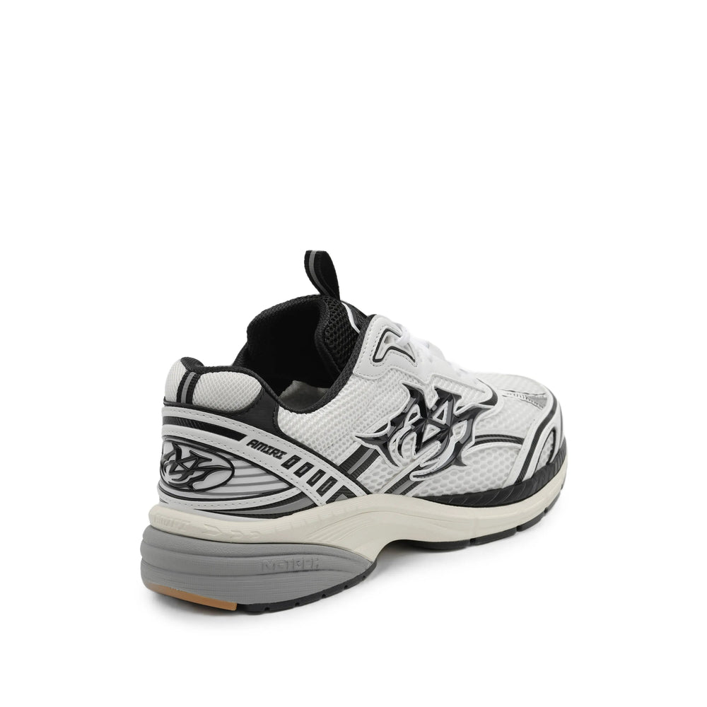 Amiri sneakers in white calf leather — detail view | La Parisienne Qatar