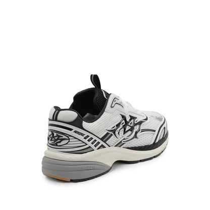 Amiri sneakers in white calf leather — detail view | La Parisienne Qatar
