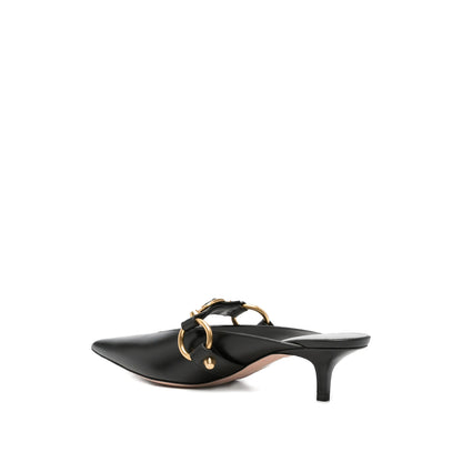 Balenciaga black calfskin pump 55mm heel — rear view | La Parisienne Qatar