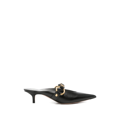 Balenciaga black calfskin pump 55mm heel — front view | La Parisienne Qatar
