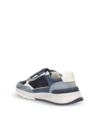 Brunello Cucinelli nubuck and suede runner sneakers in light blue — detail view | La Parisienne Qatar