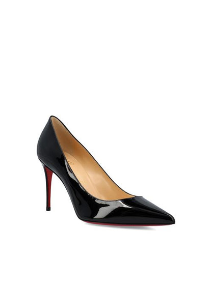 Christian Louboutin Kate 85 pumps in black patent — rear view | La Parisienne Qatar