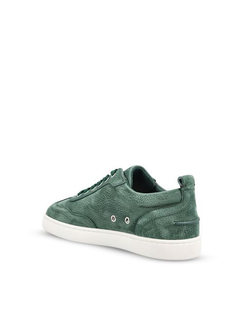 Christian Louboutin Retero sneakers in agave green nubuck — detail view | La Parisienne Qatar