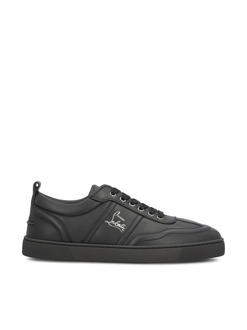 Christian Louboutin Retero sneakers in black calfskin — front view | La Parisienne Qatar