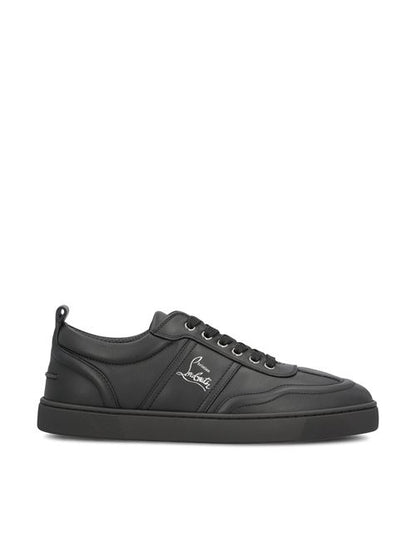 Christian Louboutin Retero sneakers in black calfskin — front view | La Parisienne Qatar