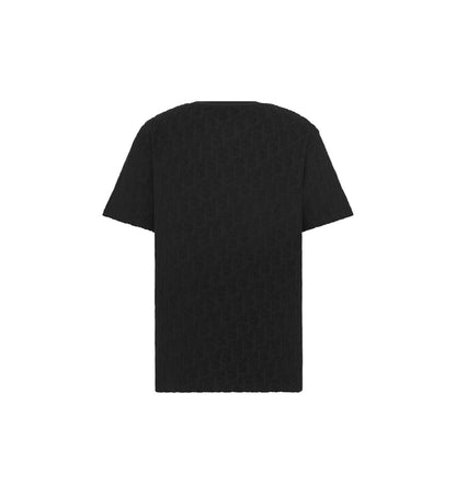 Dior Oblique T-shirt in black — side profile | La Parisienne Qatar