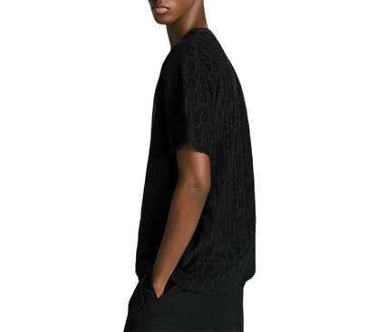 Dior Oblique T-shirt in black — rear view | La Parisienne Qatar