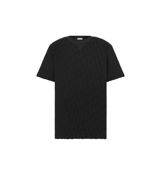Dior Oblique T-shirt in black — front view | La Parisienne Qatar