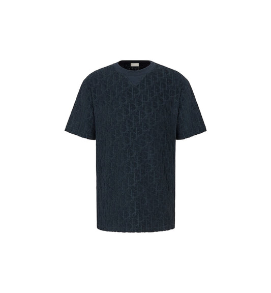 Dior Oblique blue T-shirt — front view | La Parisienne Qatar