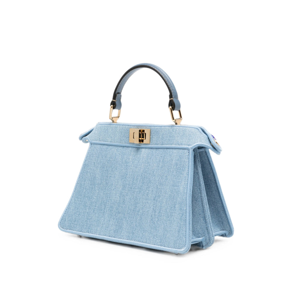 Fendi bag in blue denim — alternate angle | La Parisienne Qatar
