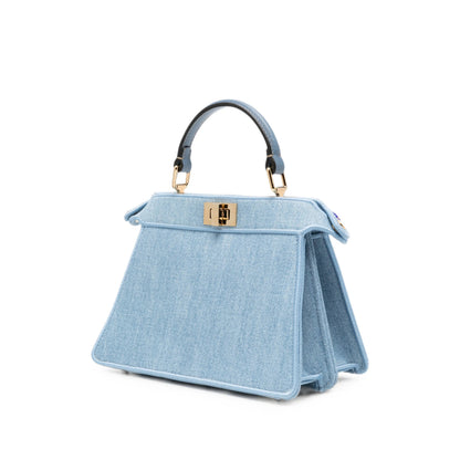 Fendi bag in blue denim — alternate angle | La Parisienne Qatar